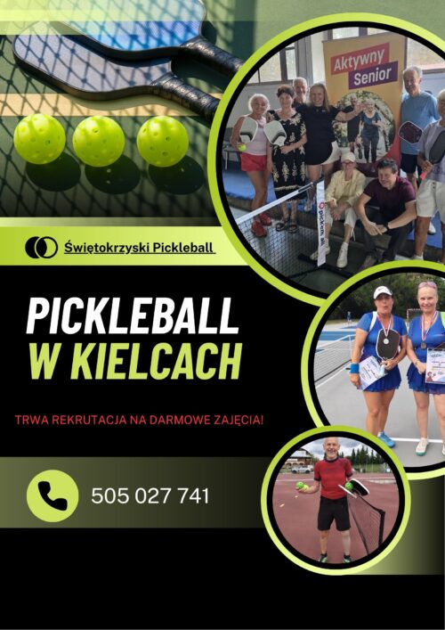 Black and Green Modern Pickleball Tournament Poster